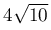 4\sqrt{10}