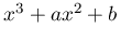 x^{3}+ax^{2}+b