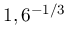1,6^{{-1/3}}