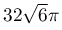 32\sqrt{6}\pi
