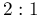 2:1