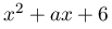 x^{2}+ax+6