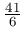 \frac{41}{6}