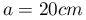 a=20cm