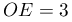 OE=3