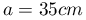 a=35cm