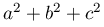 a^{2}+b^{2}+c^{2}