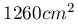 1260cm^{2}
